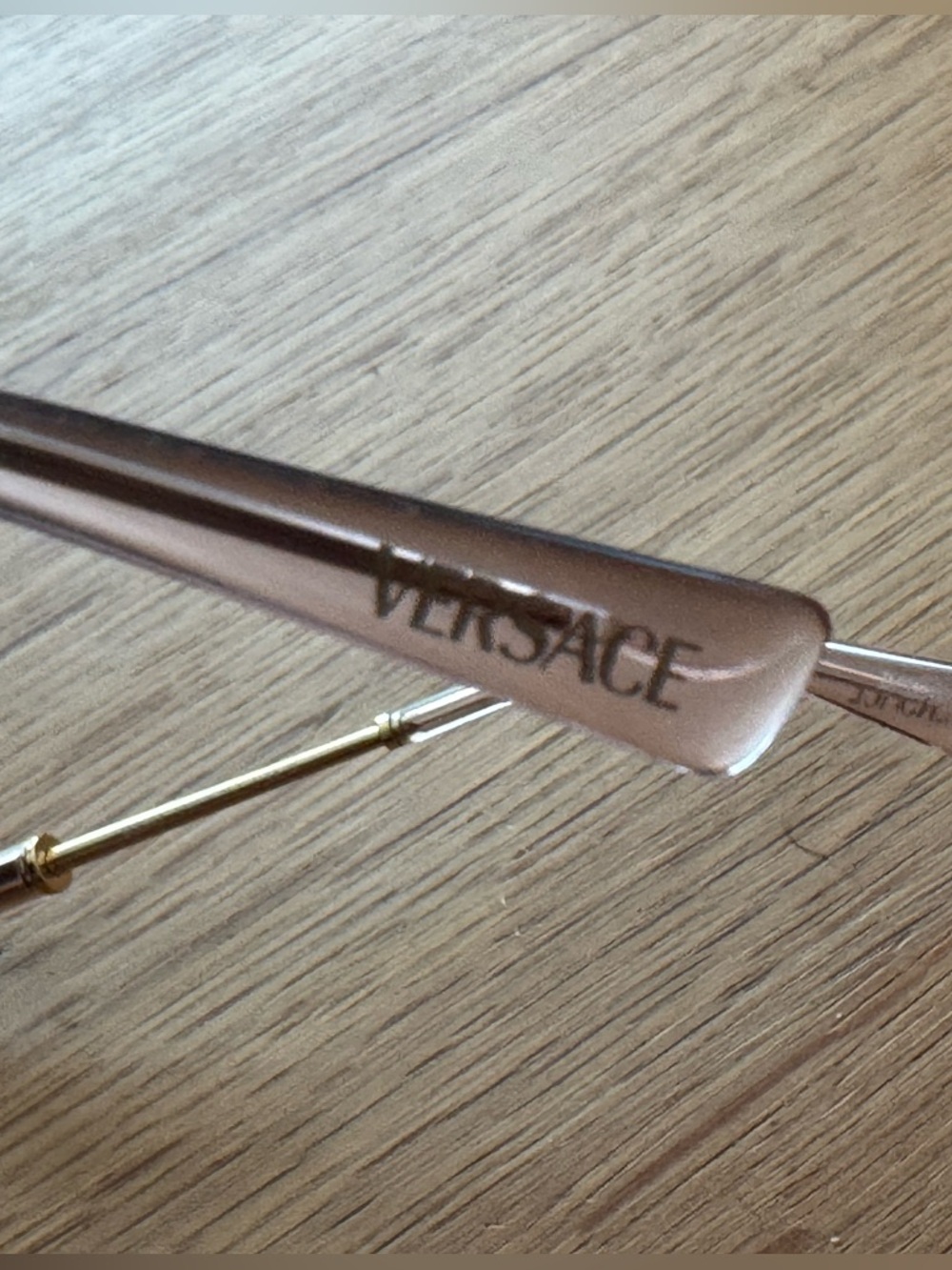 Versace VE2260 Medusa Aviator Sunglasses Gold Brown Gradient 60mm Authentic - Picture 3 of 7